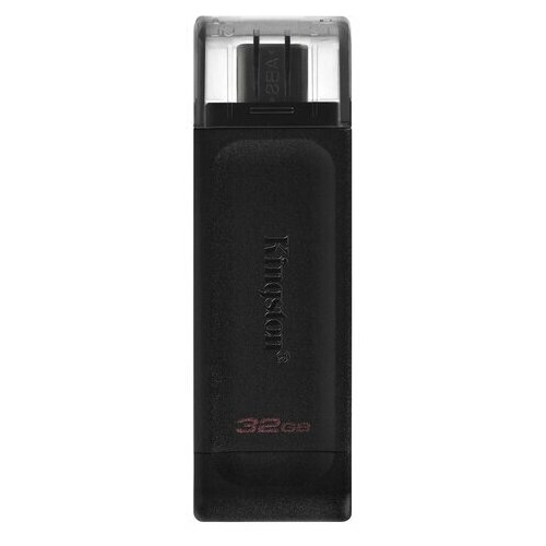 Флеш-диск 32GB KINGSTON DataTraveler 70, комплект 5 шт., разъем Type-C 3.2, черный, DT70/32GB