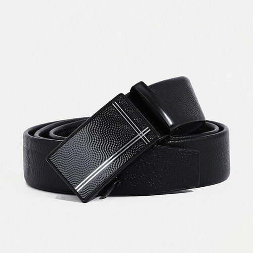 фото Ремень сима-ленд, размер 120, черный сима-лэнд