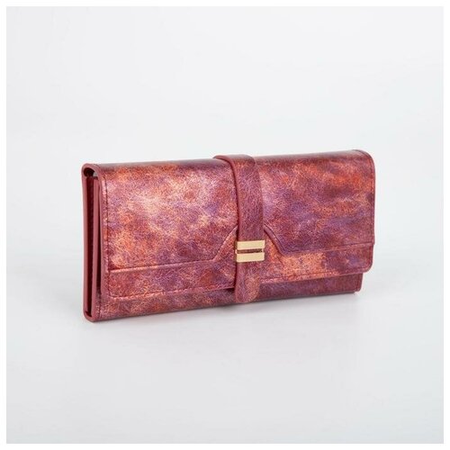 фото Кошелёк на кнопке, цвет бордовый нет бренда