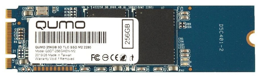 SSD накопитель M.2 QUMO Novation 3D 256GB (Q3DT-256GAEN-M2)