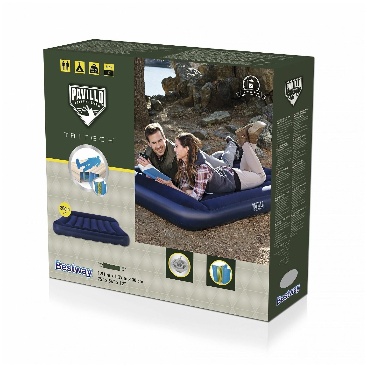 Кровать надувная Full, 191 x 137 x 30 см, 67681 Bestway Bestway 4730522 .