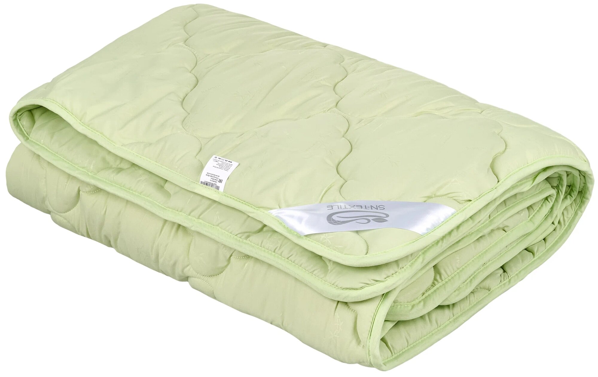 Одеяло из бамбукового волокна Микрофибра-Бамбук 1.5 спальное, 140х205, легкое - фотография № 1