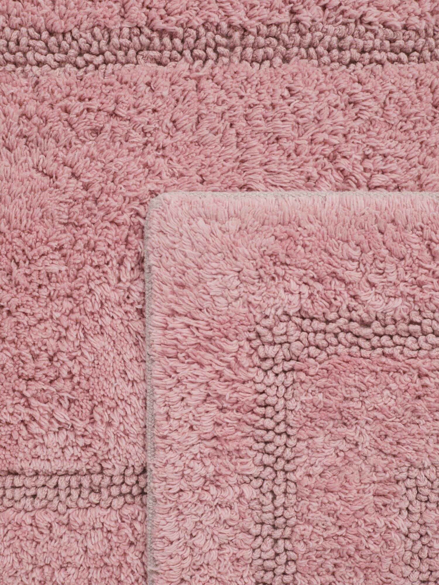 Комплект ковриков, размер 60x100 см, 50x50 см, цвет розовый Arya Home 9751245 . - фотография № 9
