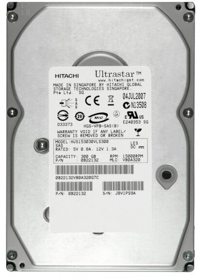 Жесткий диск Hitachi HUS153030VLS300 300Gb SAS 3,5" HDD