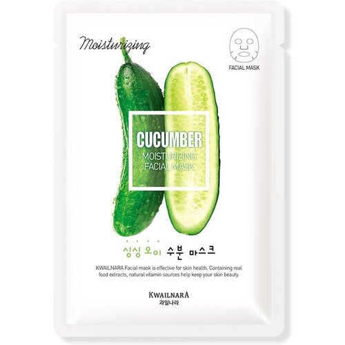 Маска для лица Kwailnara Cucumber Moisturizing Facial Mask welcos маска тканевая kwailnara melon milk soothing mask 23 мл 6 шт