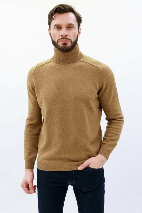 Водолазка KHAN Cashmere, размер 58, коричневый