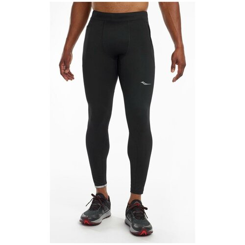 фото Тайтсы беговые трик муж saucony bell lap tight black (us:xl)