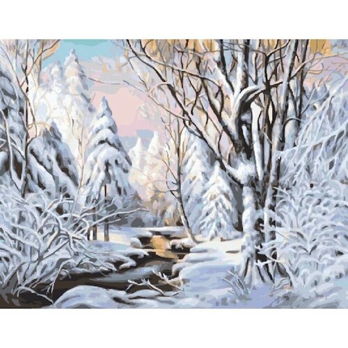 Картина по номерам Зимний пейзаж 40х50 см АртТойс