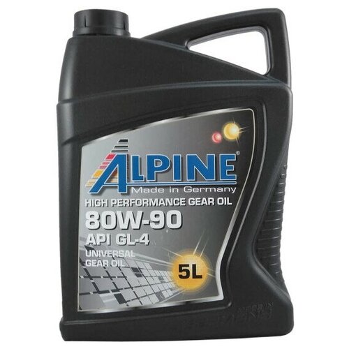 Масло трансмиссионное Alpine Gear Oil 80W-90 GL-4 канистра 5 л, арт. 0100682