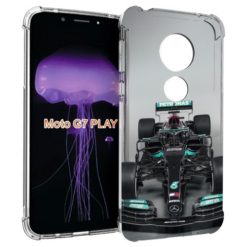 Чехол MyPads формула 1 мерседес для Motorola Moto G7 Play задняя-панель-накладка-бампер