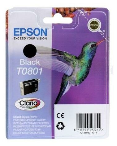 Картридж Epson T080 (C13T08014011) для для P50 PX660 330стр Черный