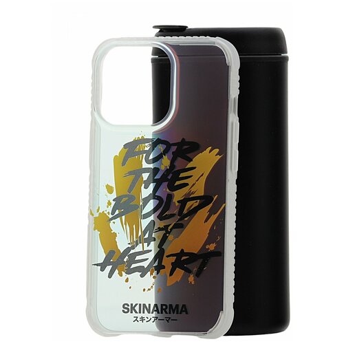 Чехол для iPhone 13 Pro Skinarma Hansha Clear, противоударная пластиковая накладка с рисунком, силиконовый бампер с защитой камеры