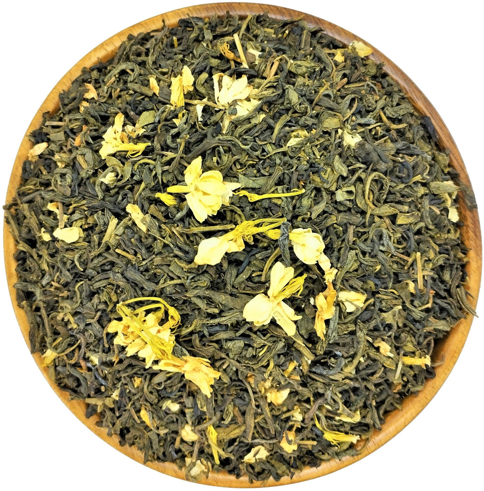 Зеленый чай с цветочками жасмина китайский Mehman 100г