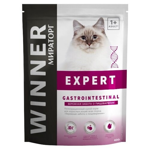 Мираторг EXPERT GASTROINTESTINAL для взрослых кошек при заболеваниях ЖКТ (0,4 кг)