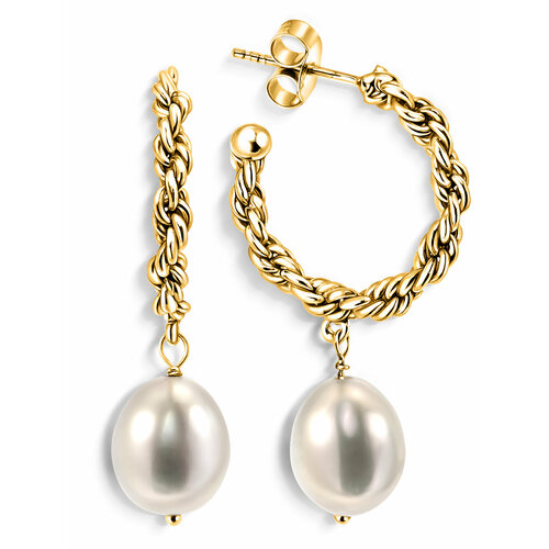 Серьги Yaffo, серебро, 925 проба, жемчуг