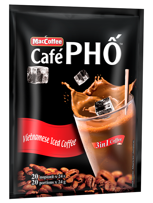 Кофейный напиток MacCoffee Café PHO 3в1 растворимый 24г, 20шт - фотография № 5
