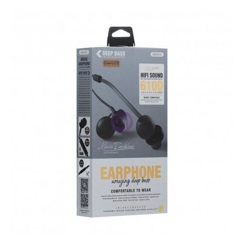 Стереонаушники с микрофоном Remax RM-610D 12м плоский золотой 129000₽