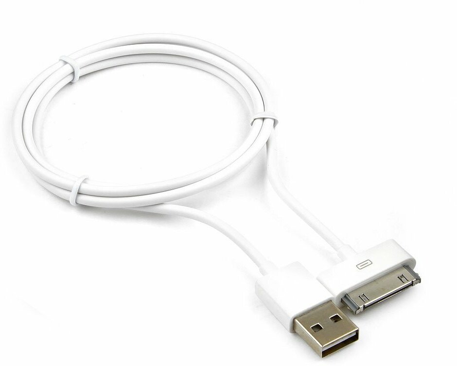 Кабель Gembird USB - Apple 30 pin (CC-USB-AP1M), 1 м, черный - фото №2