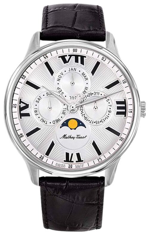 Наручные часы Mathey-Tissot Edmond Швейцарские наручные часы Mathey-Tissot H1886RAI, серебряный