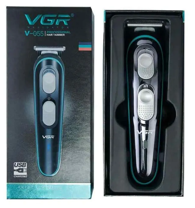Триммер для стрижки волос, бороды и усов VGR V - 0055, черный - фотография № 11