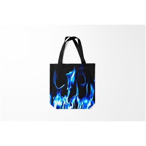 фото Сумка-шоппер / 40х40 см / популярные иллюстрации / другие огонь burnettie