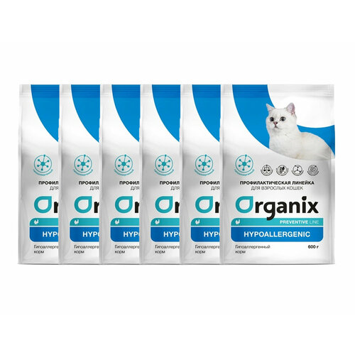 Organix Hypoallergenic сухой корм для кошек Гипоаллергенный 600 г х 6шт.