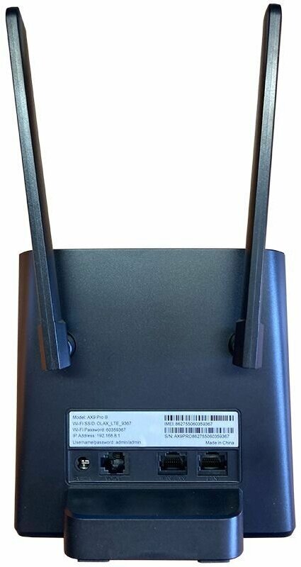 Комплект с безлимитным интернетом и раздачей за 750р/мес I Роутер OLAX AX9 PRO black с аккумулятором I сим карта