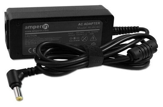 Зарядное устройство (блок питания/зарядка) Amperin AI-AC40 для ноутбука Acer 19В, 2.1А, 5.5x1.7мм