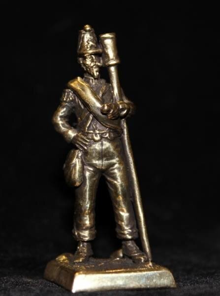 Бронзовая статуэтка Артиллерист (серия Французская пехота 1853-1856 гг.)