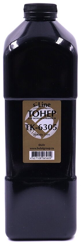 Тонер с девелопером булат s-Line TK-6305 для Kyocera TASKalfa 3500i (Чёрный, банка 860г.)