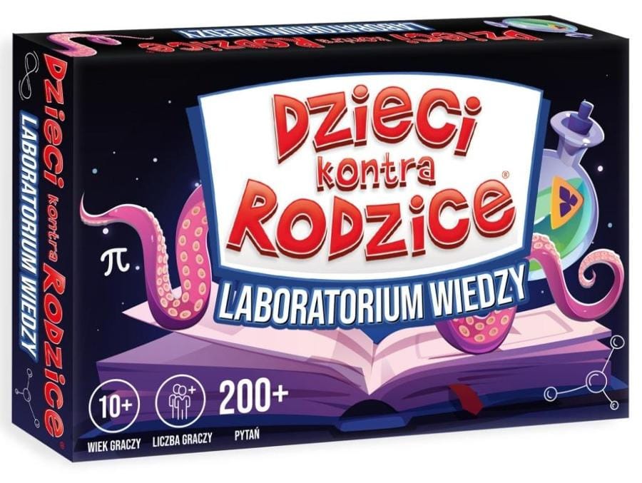 Настольная игра "Дети против родителей: Лаборатория знаний", разноцветный