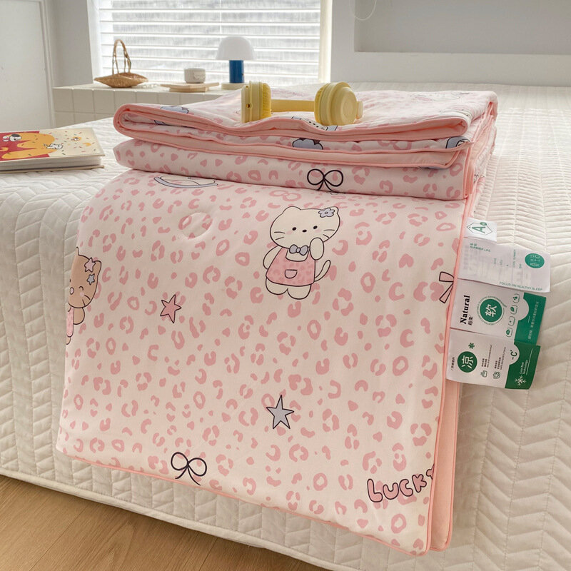 Детское и взрослое летнее прохладное одеяло Sweet Dream KT, 180x220 см, хлопковый кондиционерный плед