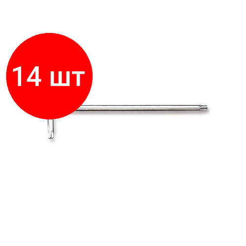 Комплект 14 штук, Ключ TORX T25х102.5х24.5мм TOPTUL (AIAL2510)