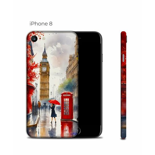 Защитная виниловая самоклеящаяся пленка на iPhone 8