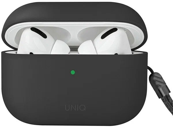 Uniq для Airpods Pro 2 чехол LINO Liquid silicone Grey