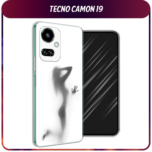 Силиконовый чехол на Tecno Camon 19/19 Pro 4G / Текно Камон 19/19 Про 4G Стекло в душе силиконовый чехол на tecno camon 19 19 pro 4g текно камон 19 19 про 4g котики прозрачный