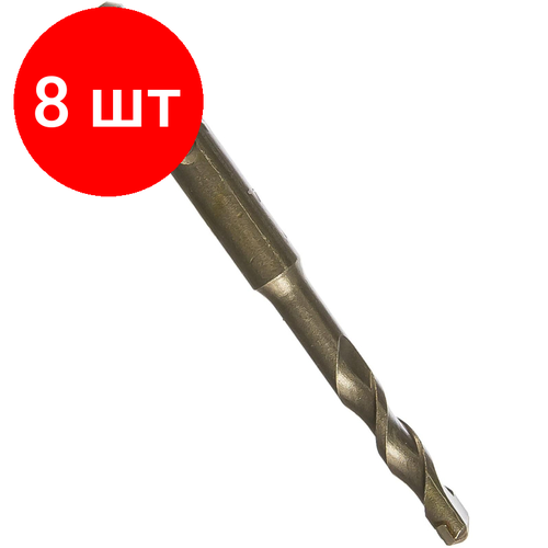 Комплект 8 штук, Бур по бетону MAKITA SDS+, 8х110мм (D-00125) бур sds plus makita d 00125 8 x 110 мм