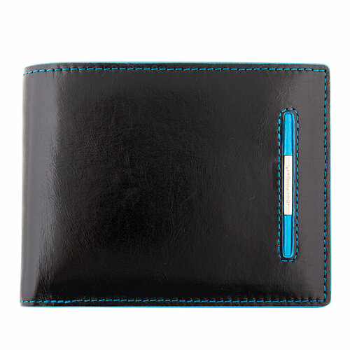 Портмоне GIORGIO FERRETTI, фактура глянцевая, черно-синий