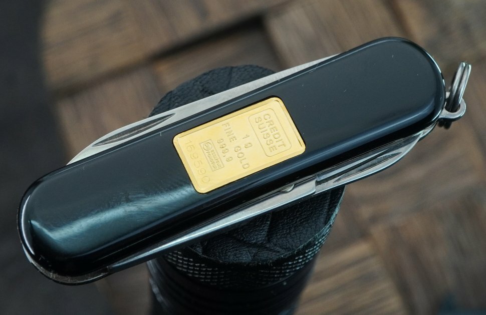 Складной нож VICTORINOX Classic "Union Bank of Switzerland", 7 функций, 58мм, черный - фото №18