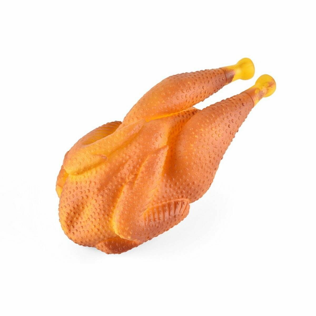 Игрушка для собак Nunbell - Курица-гриль, с пищалкой, 18х10х9см, 1 шт.