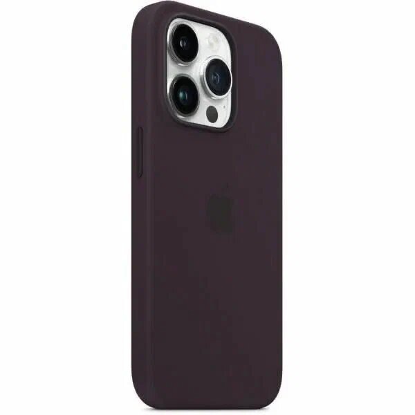 Чехол-накладка для iPhone 14 Pro, Silicone Case MagSafe, цветная анимация, Elderberry