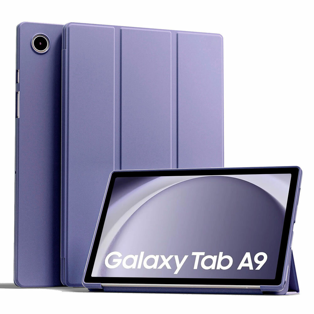 Чехол для планшета Samsung Galaxy Tab A9 (2023) 8.7 дюйма (SM-X110/X115) из мягкого силикона трансформируется в подставку (салатовый)