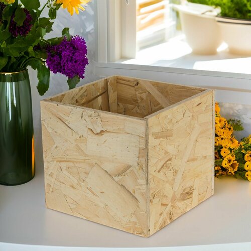 Ящик деревянный декоративный для хранения 22x22xH20 см 899₽