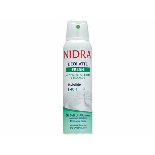 Дезодорант-аэрозоль освежающий NIDRA fresh milk deodorant spray with milk proteins