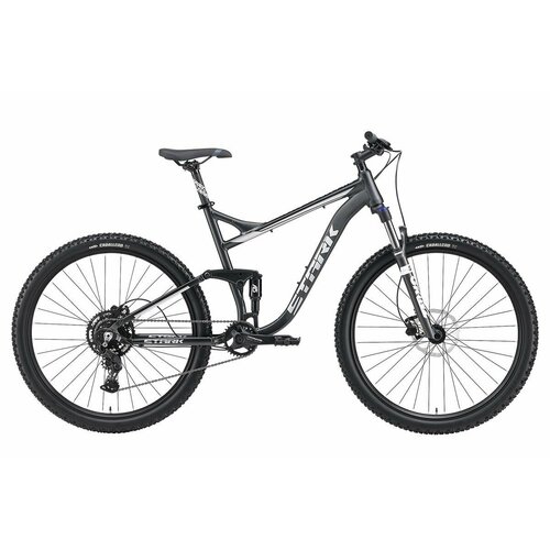 Велосипед Stark Tactic FS 294 HD 2024 22 серый матовыйсеребристый металлик 101910₽