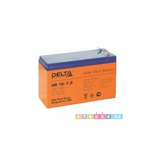 Delta HR 12-7.2 Аккумуляторная батарея для ИБП HR12-7.2 батарея delta hrl 12 7 2 12v 7 2ah battery replacement apc rbc2 rbc5 rbc12 rbc22 rbc32 151мм 94мм 65м