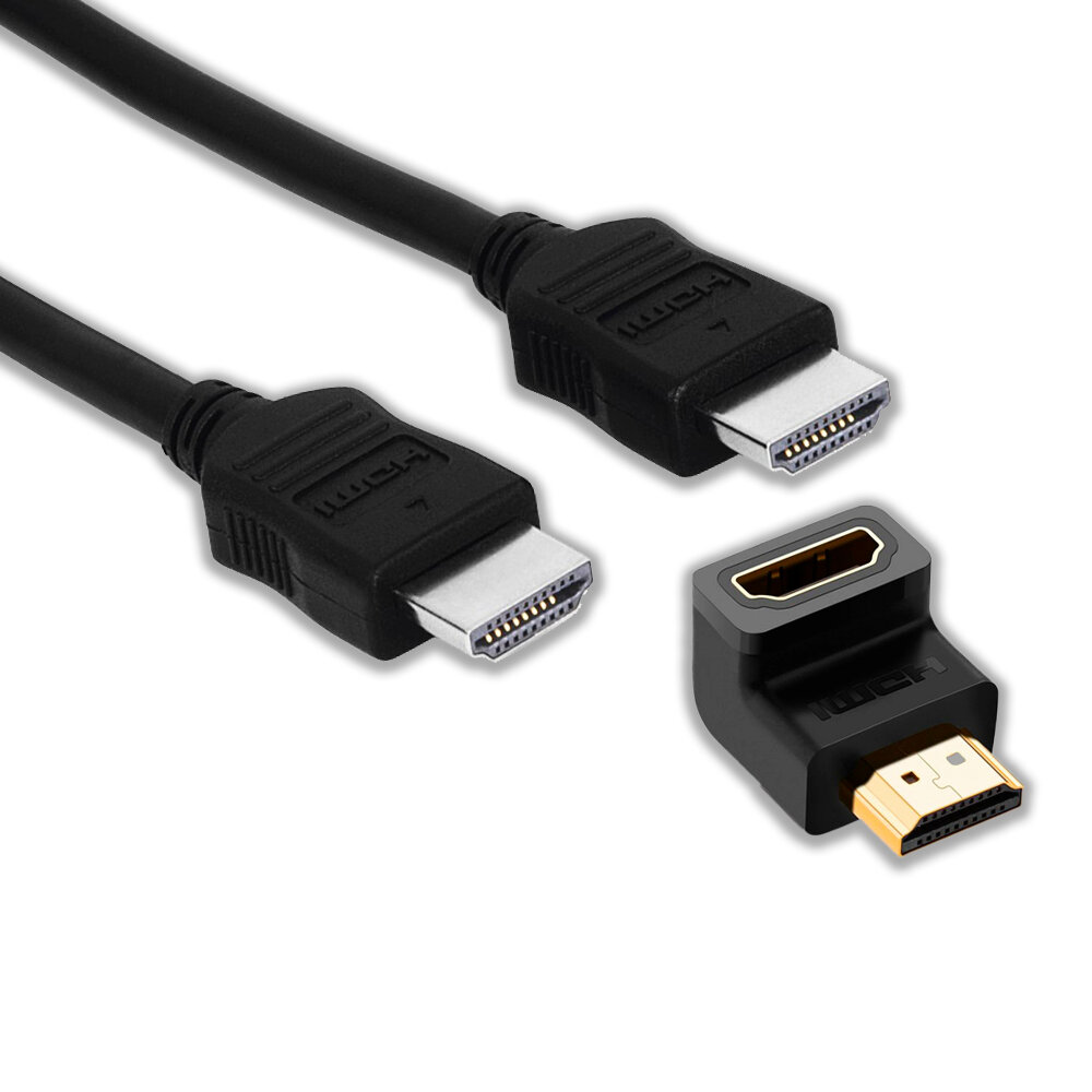 Кабель HDMI (M) - HDMI (M) Pro Legend, 3м. [вер. 1.4, Угловой разъем], [HDC3]