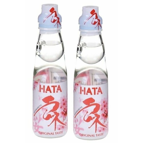 Напиток газированный Hatakosen Ramune со сакура (Япония) 200 мл х 2 шт