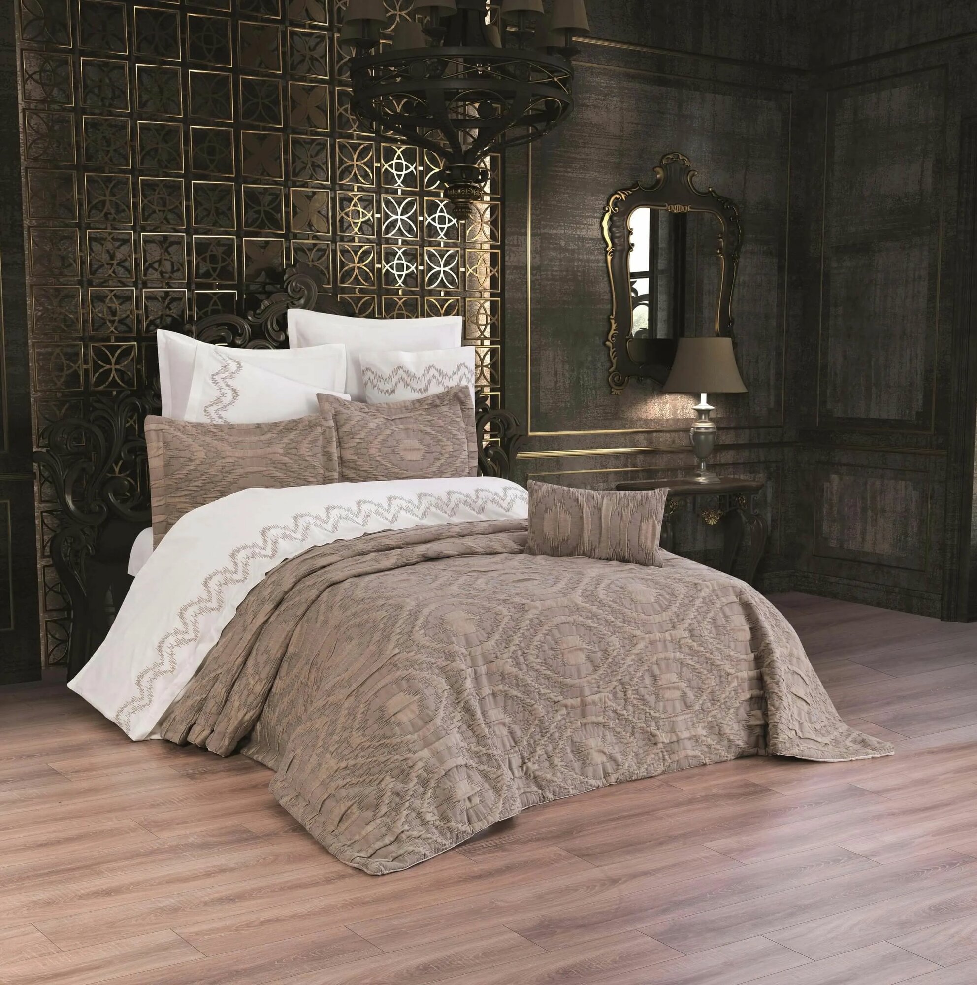 Набор для спальни ANNA KARINA CHAKRA 10 пред. капучино KAPUCHINO, евро