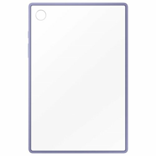 пластиковая накладка clear edge cover для samsung galaxy tab a8 прозрачный синий Чехол для планшетного компьютера Samsung Clear Edge Cover Tab A8 прозрач./фиолетовая рамка